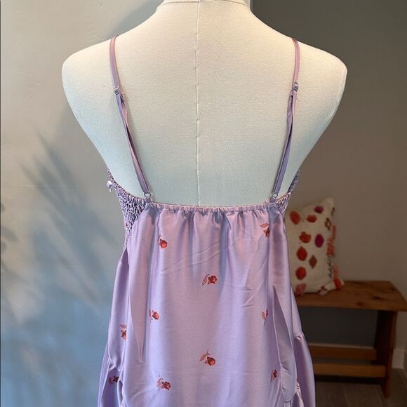 Free People Intimately On My Own Floral Satin Nightgown/Dress New! - Picture 9 of 10